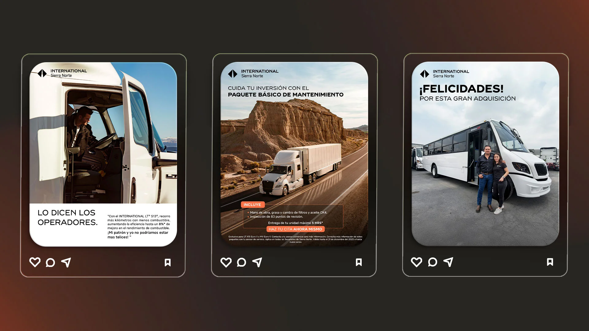 Visuales de estrategia de Marketing de Sierra Norte.